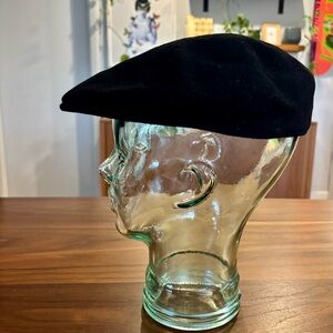Vintage Kangol 504 Black Wool Cap | 100% Pure New Wool | Y2K